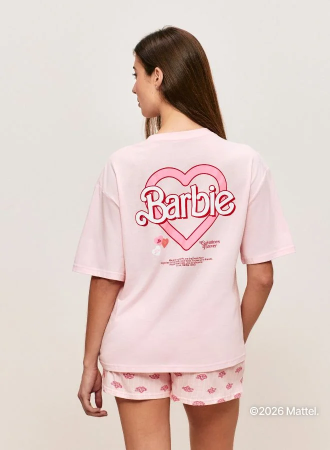 UNDIZ pink Oversized cotton barbie t-shirt for Women | Best Price UAE